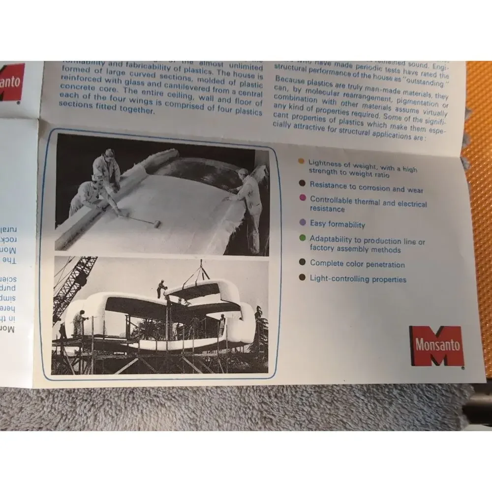 Vintage 1957 Disneyland Monsanto House of the Future Tomorrowland Brochure Promo